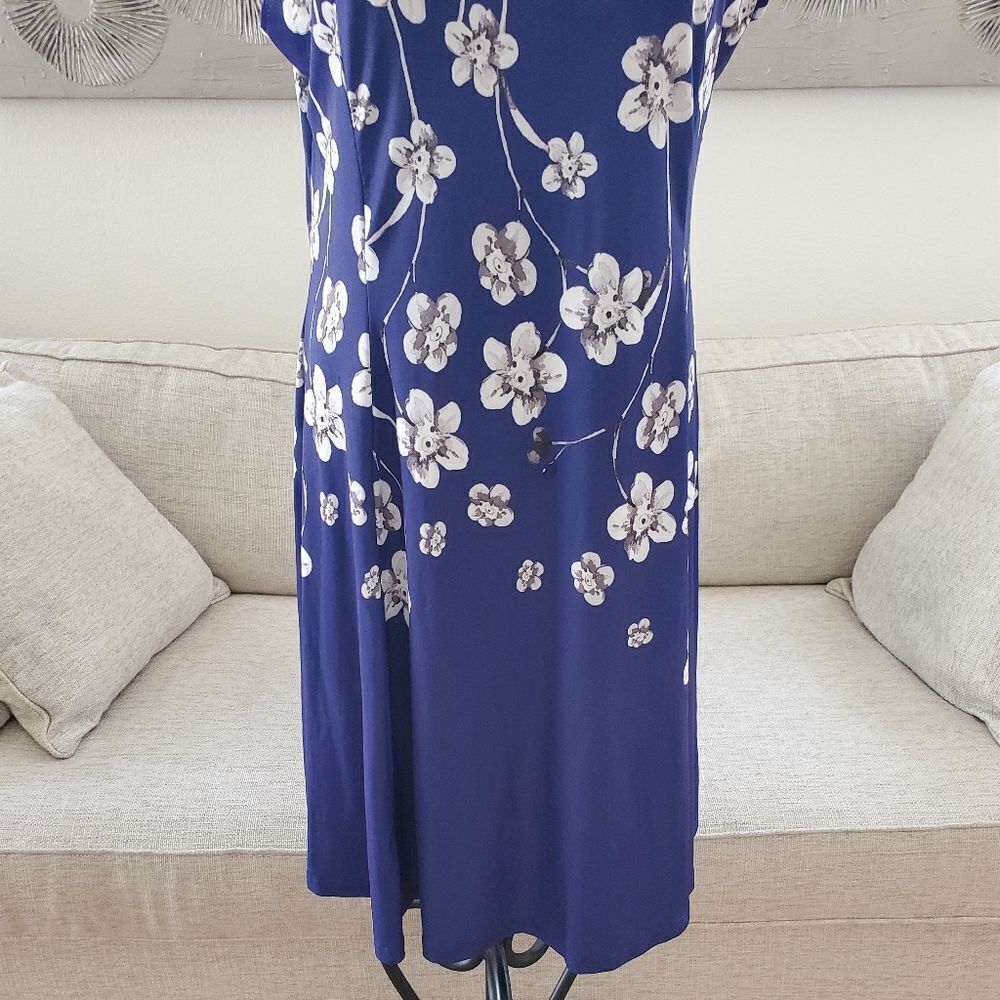 Lily Floral Midi Dress sz Lg - Picture 4 of 12